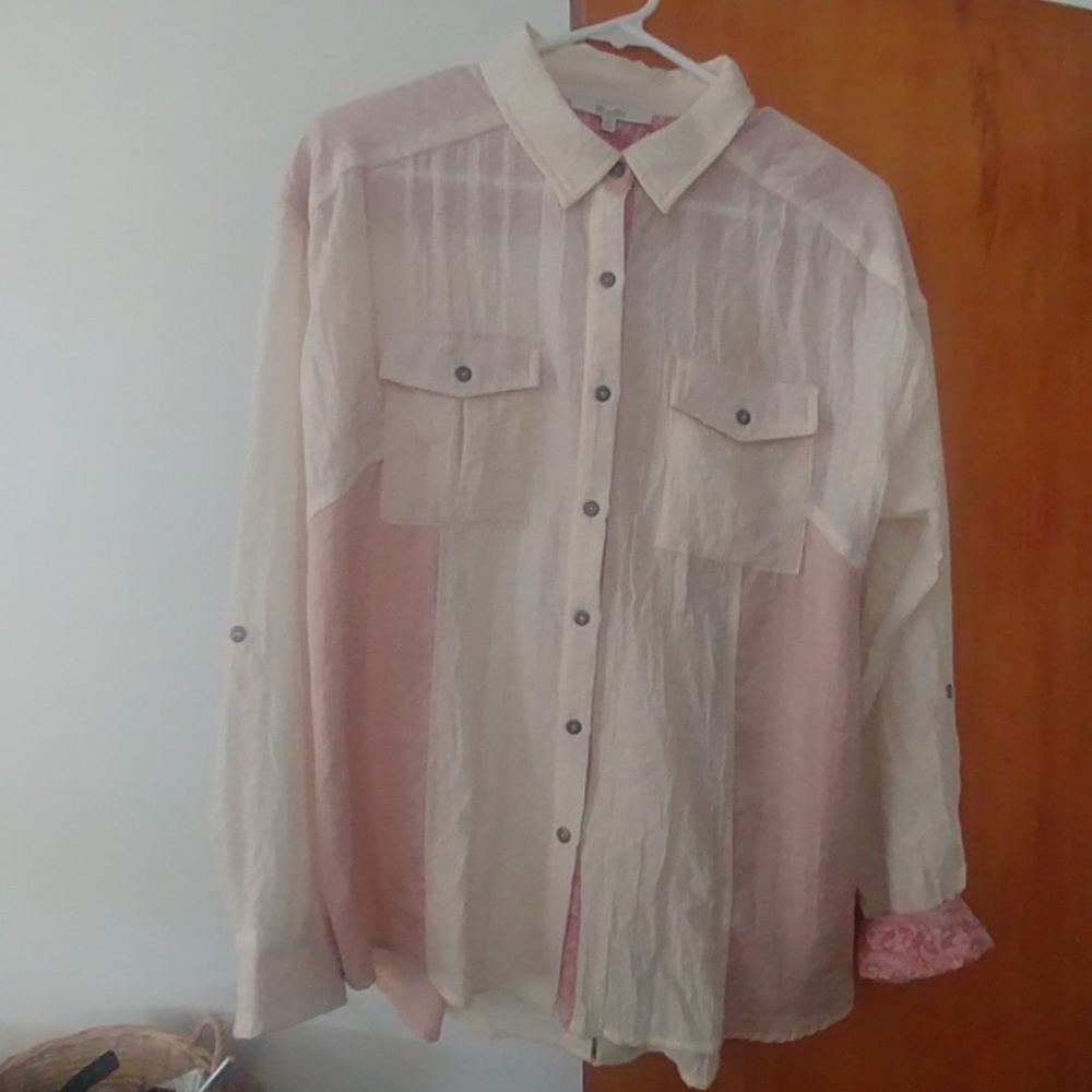 Miss me button up w/back split